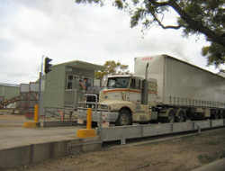 Truck on Weighbridge